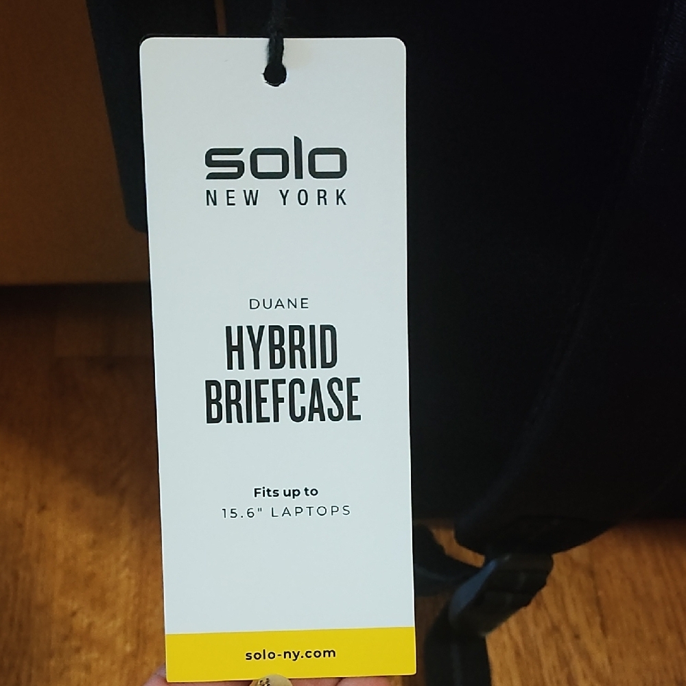 Black Hybrid Briefcase - Picture 3 of 7